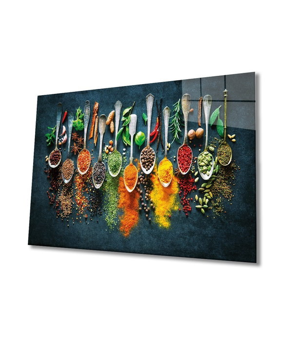 Wallity Pintura de Vidrio Templado Decorativo Multicolor 46 x 72 cm